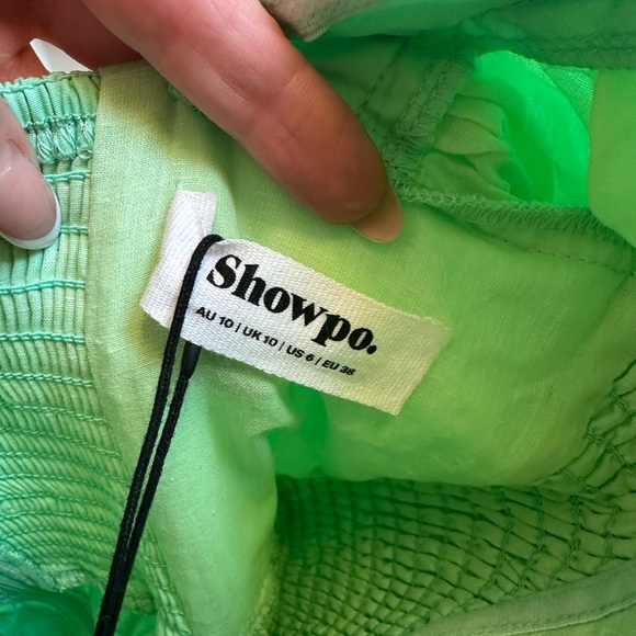 NWT Showpo Puff Sleeve Mini Dress Size 6 - Picture 3 of 4